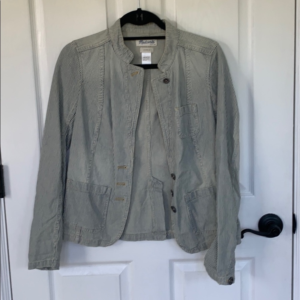 Made well Stripe Denim Jacket
